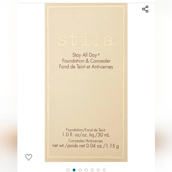 NIB🔥12 Hour Stila 2in1 "Stay All Day" Foundation & Concealer❤️‍🔥Medium - Picture 5 of 12